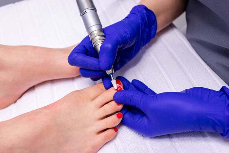 Pedicure w gabinecie kosmetycznym Dioryt